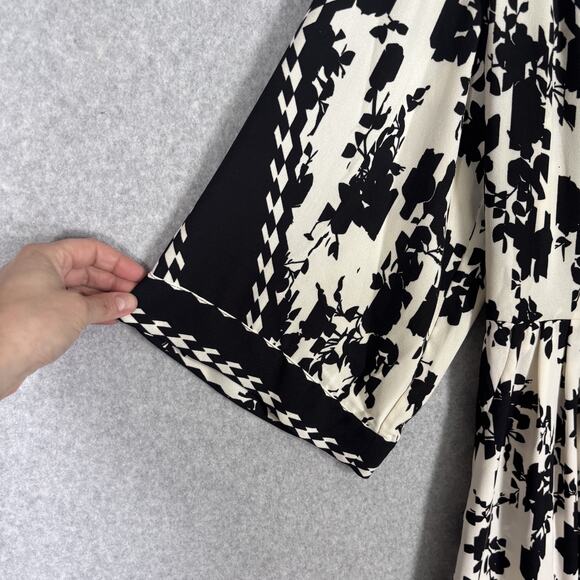 Cabi Dress XS Mini X Factor Wrap Flowy Boho Neutrals‎ Resort Southwest 6369 NEW - Picture 5 of 14